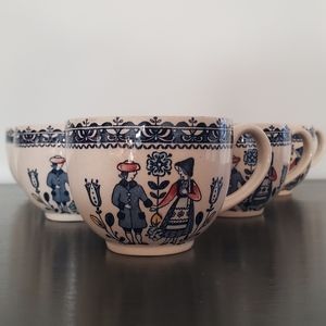 Johnson Brothers Staffordshire 'Old Granite' Hearts and Flowers Cups